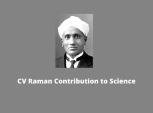 CV Raman Contribution to Science