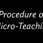 Procedure of Micro-Teaching