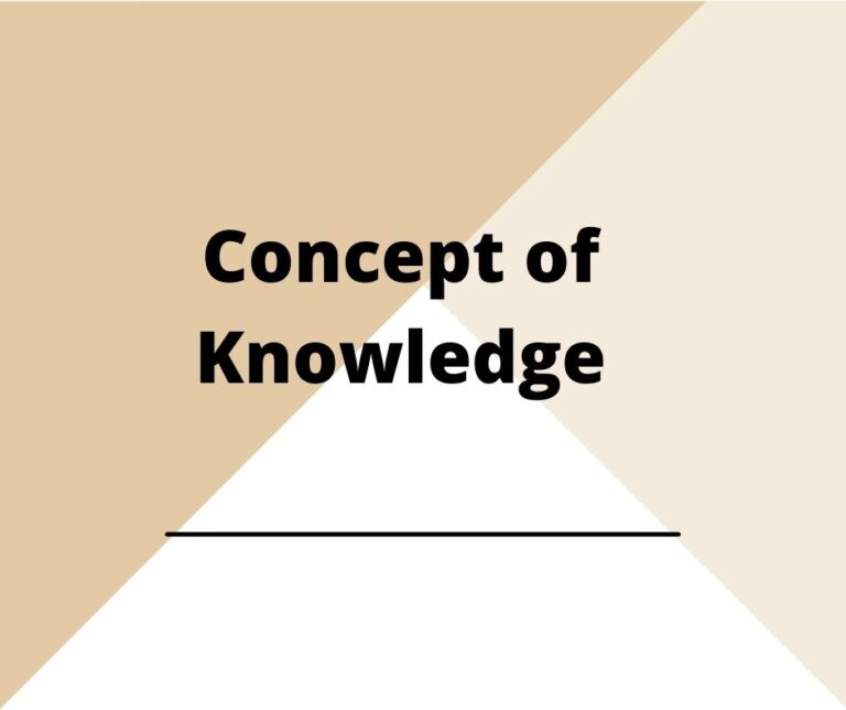 Concept of knowledge