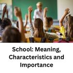 School Meaning, Characteristics and Importance